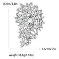 Alloy Rhinestone Medium Glass Brooch Pin For Women's Suits And Dresses view 6