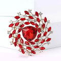 Alloy Rhinestone Gypsophila Brooch Pin For Women'S Coats view 2