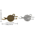 Zinc Alloy Yarn Ball Charm Pendant No.382921 for DIY Necklace Bracelet Jewelry Making view 1