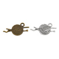 Zinc Alloy Yarn Ball Charm Pendant No.382921 for DIY Necklace Bracelet Jewelry Making view 4