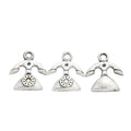 Zinc Alloy Rotary Telephone Charm Pendant for DIY Necklace Bracelet Jewelry Making view 3