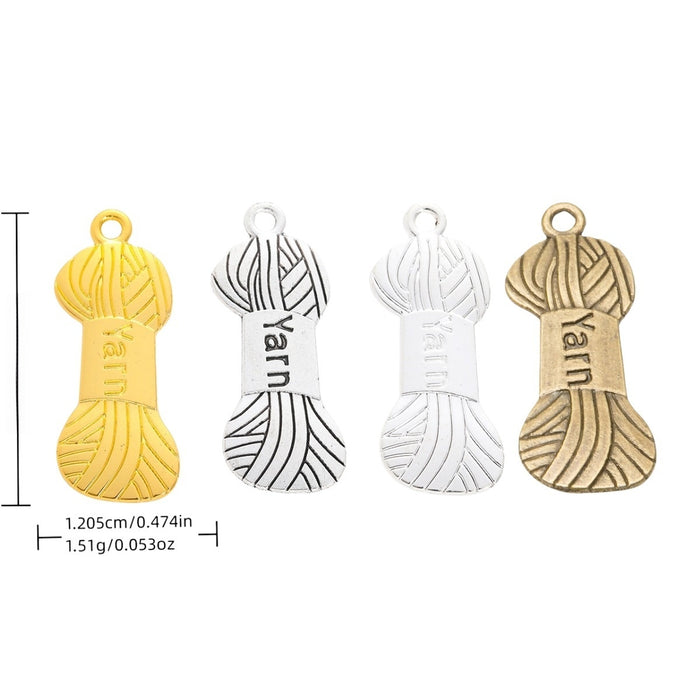Zinc Alloy Yarn Ball Charm Pendant No.870217 for DIY Necklace Bracelet Jewelry Making