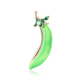 Alloy Enamel Pea Pod Brooch Pin For Women's Fashion Apparel view 5