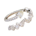 European Teardrop Ring For Women With Sparkling Three Prong Inlay Light Luxury Jewelry view 4
