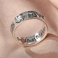 Trendy Engraved Butterfly Ring For Women Simple Creative Metal Fashion Finger Ring Accessory view 3