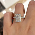Simple Women's Ring With Oversized Zircon Stone, Fashion Finger Jewelry Gift For Girlfriend view 3