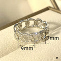 New Round Buckle Ring With Micro Inlay, Geometric Trendy Statement Jewelry For Women view 3