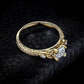 Luxury Zircon Inlaid Ring For Women Exquisite Design Wedding Band Fashion Jewelry Accessory view 2