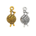Zinc Alloy Yarn Ball Charm Pendant No.380331 for DIY Necklace Bracelet Jewelry Making view 4