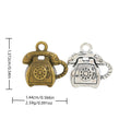 Zinc Alloy Telephone Charm Pendant No.576243 for DIY Necklace Bracelet Jewelry Making view 1