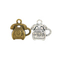 Zinc Alloy Telephone Charm Pendant No.576243 for DIY Necklace Bracelet Jewelry Making view 4