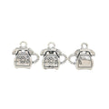 Zinc Alloy Telephone Charm Pendant No.576243 for DIY Necklace Bracelet Jewelry Making view 2