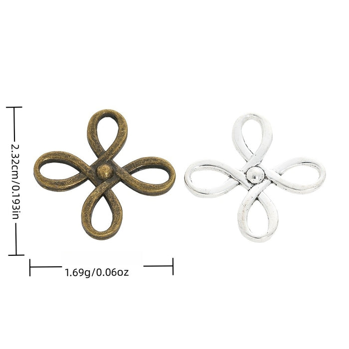 Zinc Alloy Chinese Knot Charm Pendant for DIY Necklace Bracelet Jewelry Making