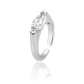 Minimalist Metal Rhinestone Braided Twist Geometric Ring For Elegant Fashion Style view 5