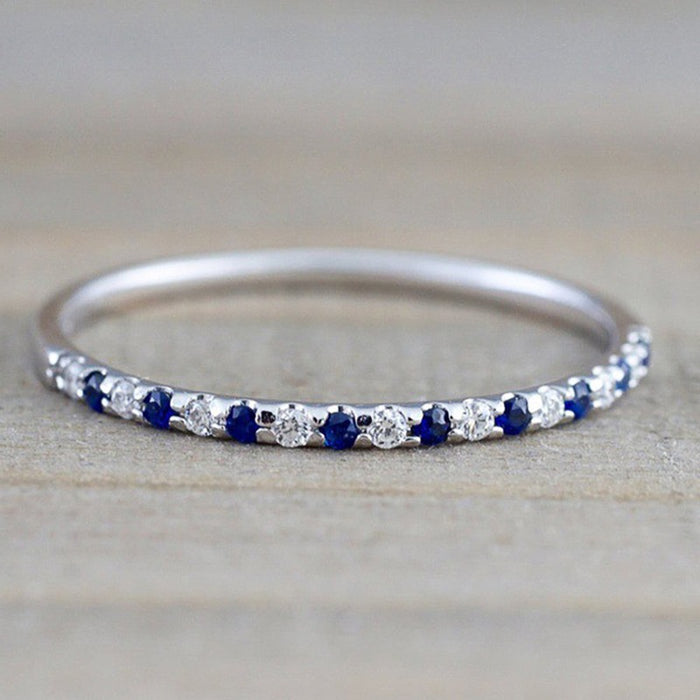 Hot Selling European American Simple Slim Ring, Micro Paved Versatile Fashion Ring For Women