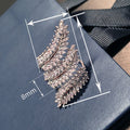 European American Leaf Wheat Ring For Women Shiny Inlaid Adjustable Fashion Jewelry view 4
