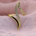 European American New Line Ring, Fashion Designer Micro Pave Party Jewelry Ring For Women view 2