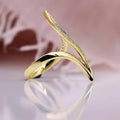 European American New Line Ring, Fashion Designer Micro Pave Party Jewelry Ring For Women view 3