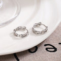 Minimalist Nordic Luxury Twisted Mobius Hoop Alloy Huggie Ear Cuffs For Women Fashion Earrings view 2