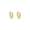 Minimalist Nordic Luxury Twisted Mobius Hoop Alloy Huggie Ear Cuffs For Women Fashion Earrings view 5