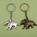 Zinc Alloy Dinosaur Minimalist Keychain Bag Charm Gift view 1