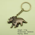 Zinc Alloy Dinosaur Minimalist Keychain Bag Charm Gift view 2