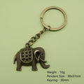 Zinc Alloy Elephant Keychain Bag Charm Gift view 2
