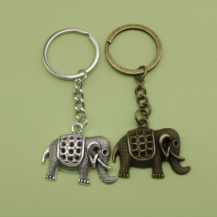 Zinc Alloy Elephant Keychain Bag Charm Gift