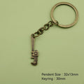 Alloy Pipe Wrench Keychain Key Ring view 2