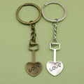 Zinc Alloy Shovel Keychain Tool Bag Charm view 1
