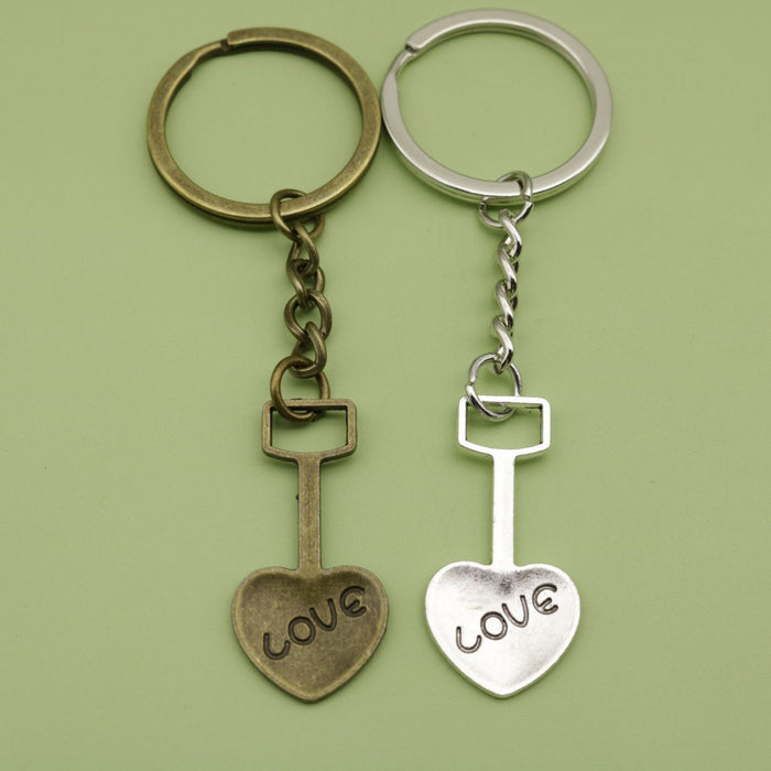 Zinc Alloy Shovel Keychain Tool Bag Charm