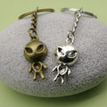 Metal Cute Alien Shape Keychain Bag Charm Gift view 4
