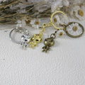 Metal Cute Alien Shape Keychain Bag Charm Gift view 3