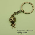 Metal Cute Alien Shape Keychain Bag Charm Gift view 2