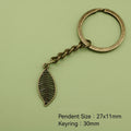 Zinc Alloy Leaf Keychain Bag Charm Gift (5865) view 2