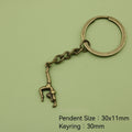 Zinc Alloy Gymnast Athlete Keychain Sports Bag Charm view 2