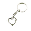 Metal Minimal Heart Keychain Bag Charm Wholesale Gift view 5