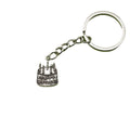 Zinc Alloy Birthday Cake Keychain Bag Charm Gift view 5