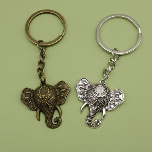 Metal Elephant Keychain Bag Charm – Antique Copper