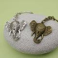 Metal Elephant Keychain Bag Charm – Antique Copper view 4