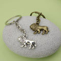 Zinc Alloy Minimalist Lion Keychain Bag Charm Gift view 4