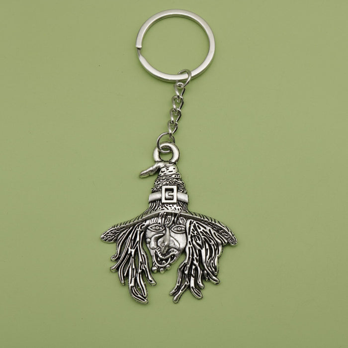 Zinc Alloy Wizard Keychain Simple Bag Charm Gift