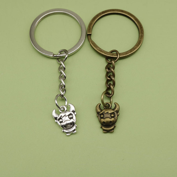 Metal Calf Keychain Cute Animal Bag Charm Gift