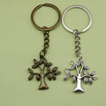 Metal Minimalist Tree Keychain Bag Charm Gift view 1