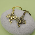 Zinc Alloy Minimalist Flying Dragon Keychain For Fantasy Gift view 4