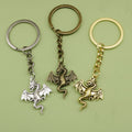 Zinc Alloy Minimalist Flying Dragon Keychain For Fantasy Gift view 1
