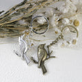 Metal Minimal Bird Keychain Bag Charm view 3