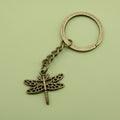 Zinc Alloy Simple Dragonfly Keychain Bag Charm Gift view 6