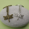 Zinc Alloy Simple Dragonfly Keychain Bag Charm Gift view 4