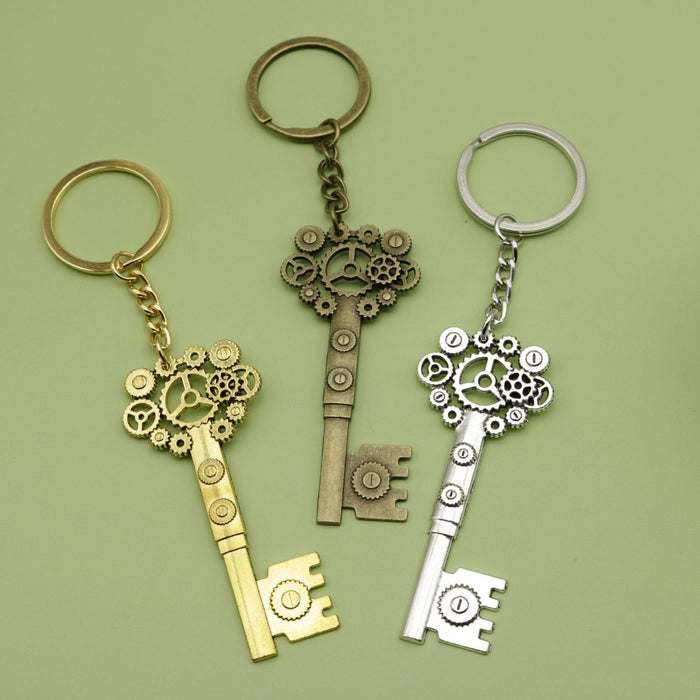 Zinc Alloy Gear Keychain For Bag Charm Key Ring